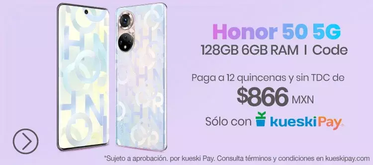 Honor 50 5G doto México