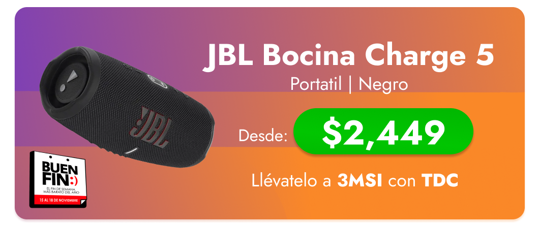 JBL Bocina portátil Charge 5 