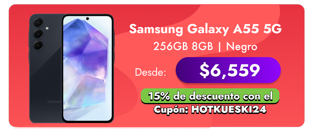 Samsung Galaxy A55 5G 256GB 8GB Negro