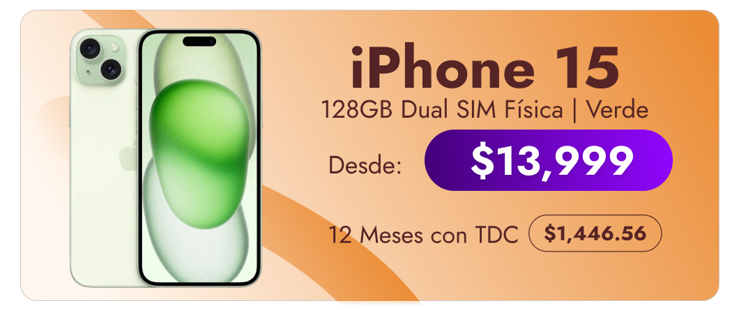 Iphone 15 128gb dual sim fisica