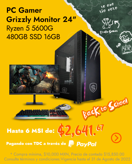 PC Gamer Grizzly Monitor 24" Kit 2 en 1 
