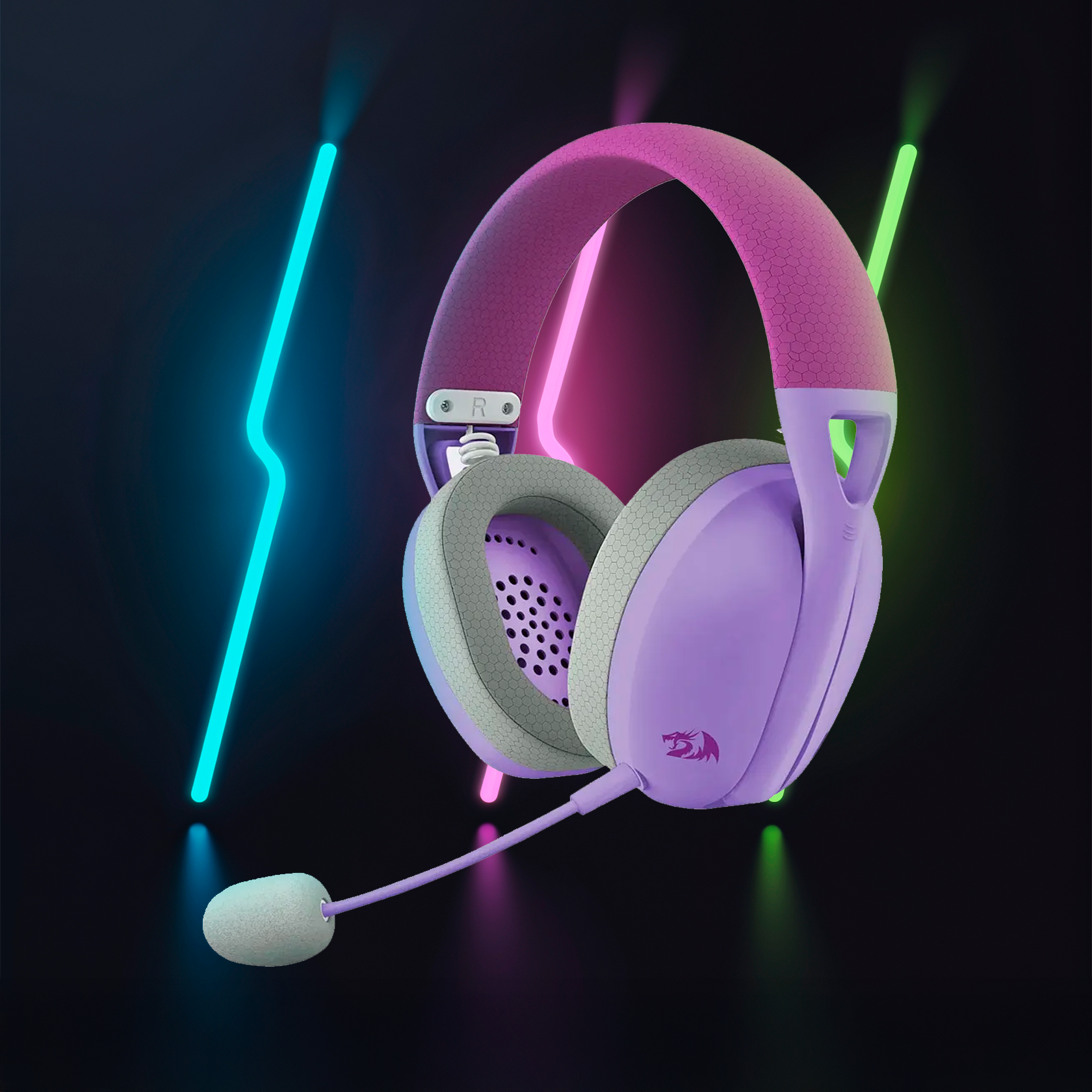 Redragon Audífonos inalámbricos Ire Pro H848 PC/Consola/Movil Morado