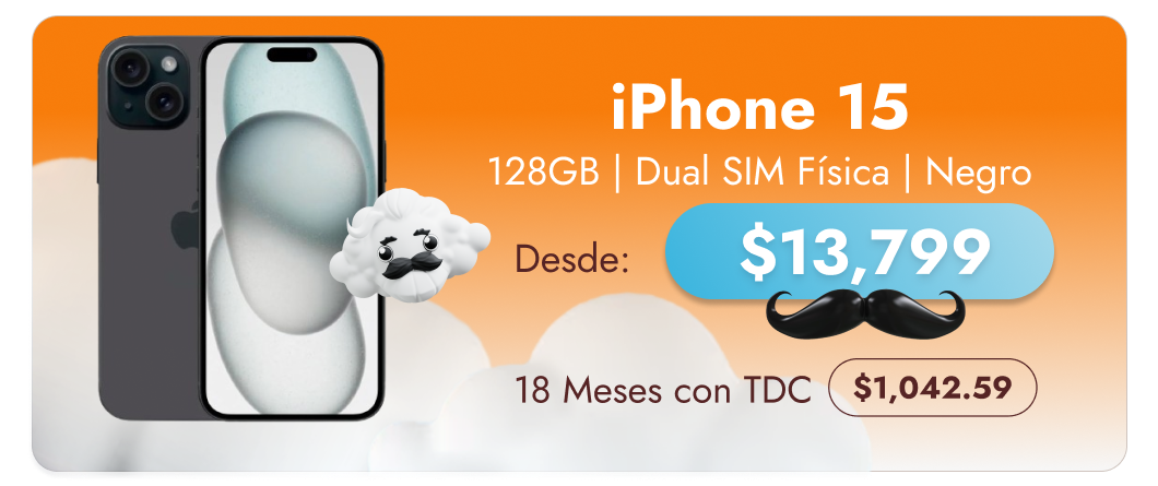 Apple iPhone 15 128GB Dual SIM Física Negro