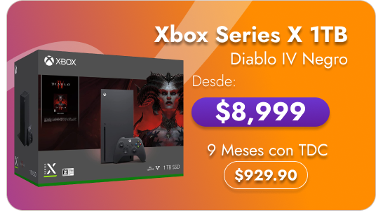 Microsoft Consola Xbox Series X 1TB + Diablo IV Negro