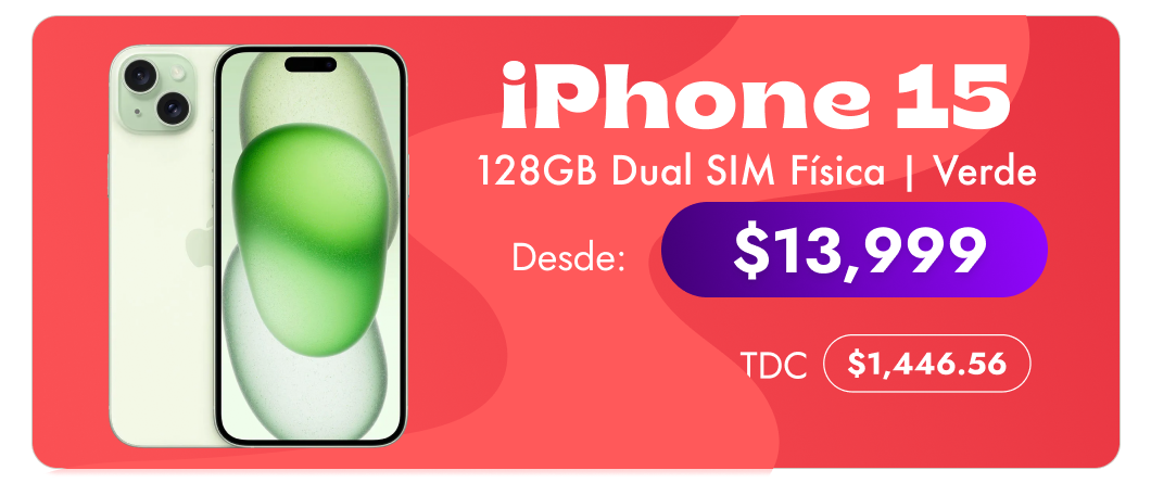 Iphone 15 128gb dual sim fisica